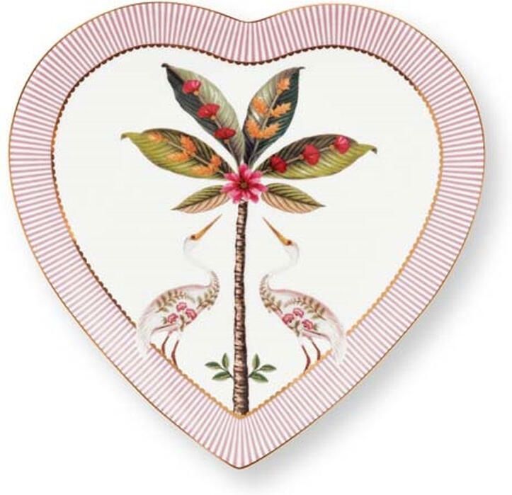 PiP Studio Plate heart La Majorelle Pink 21.5 cm