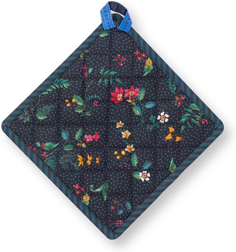 PiP Studio Pot holder Square Berry Blues Blue
