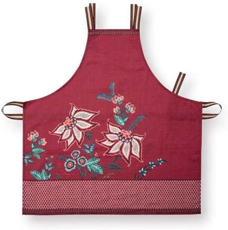 PiP Studio Schort Flower Festival Dark Pink