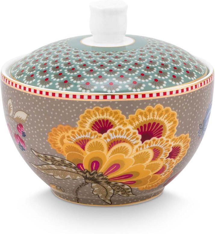 PiP Studio Sugar Bowl Blooming Tales Fantasy Blue 300ml