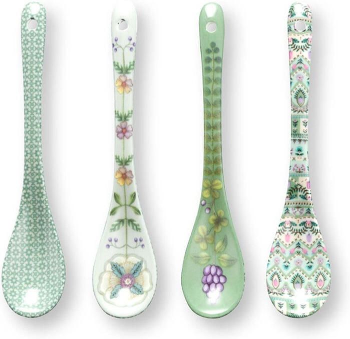 PiP Studio Theelepels set 4 Lily & Lotus Light Green 13cm