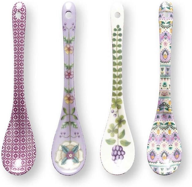 PiP Studio Theelepels set 4 Lily & Lotus Lila 13cm