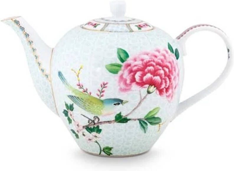 PiP Studio Teapot L Blushing Birds White 1.6 ltr
