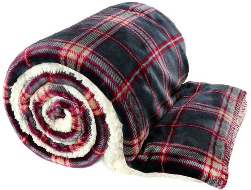 Plaid Larsson dark grey