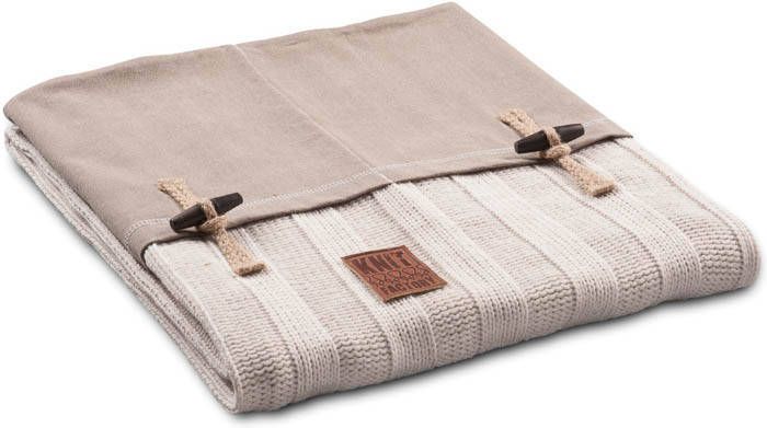 Knit Factory Rib plaid beige