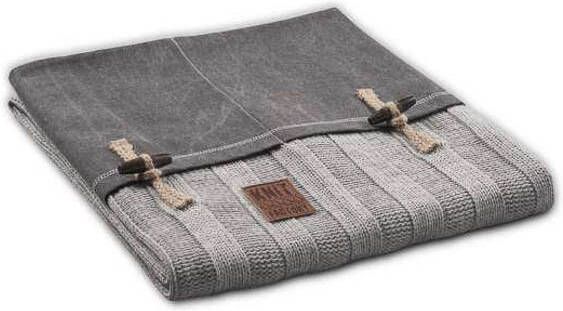 Knit Factory Rib plaid lichtgrijs