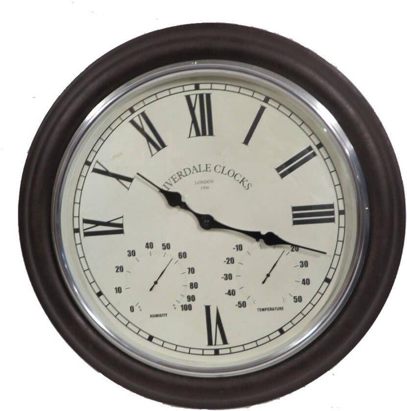 Riverdale clock bruin zilver