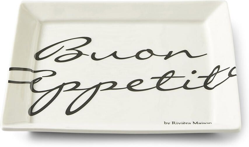Riviera Maison Bord Buon Appetito Square L