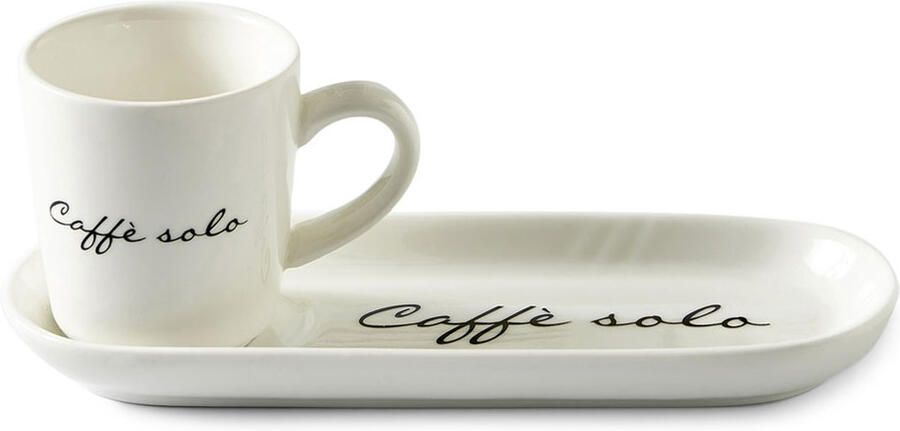 Riviera Maison Caffe Solo Kop met schotel
