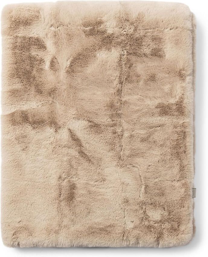 Riviera Maison Plaid Alba Faux Fur Throw 180x130