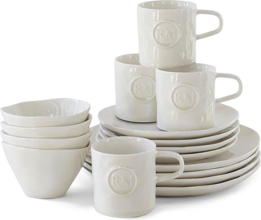 Riviera Maison Portofino Dinnerware set 16 white