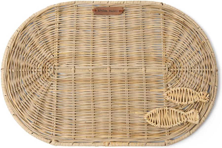Riviera Maison Rattan Placemat Fish