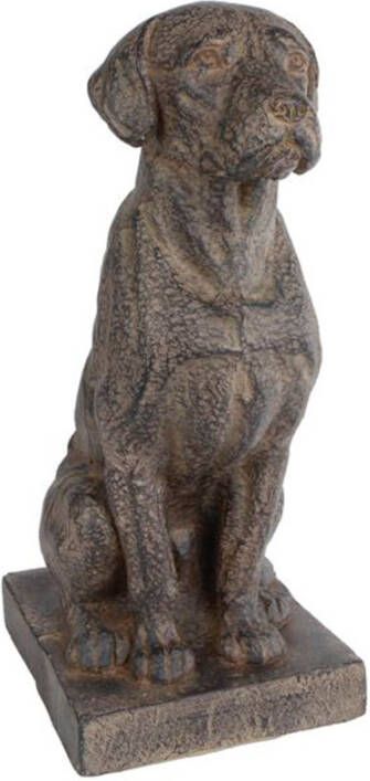 Sculptuur dog bruin