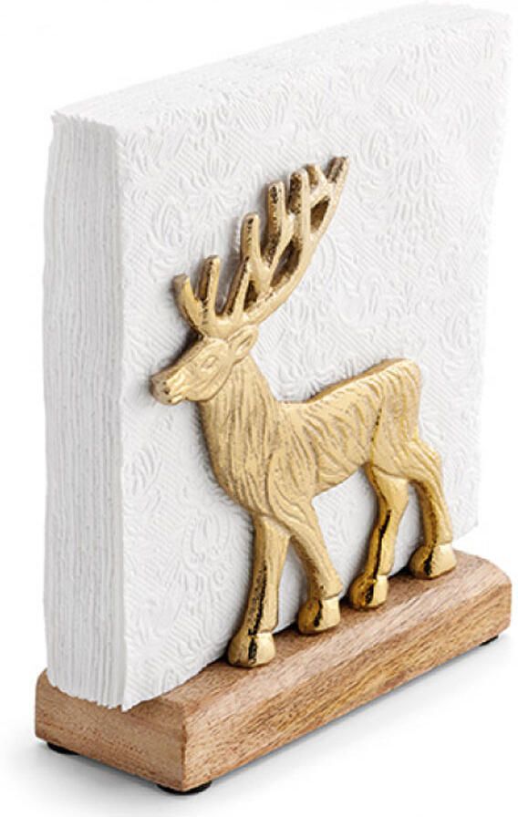 Servettenhouder Ambiente Rendier goud