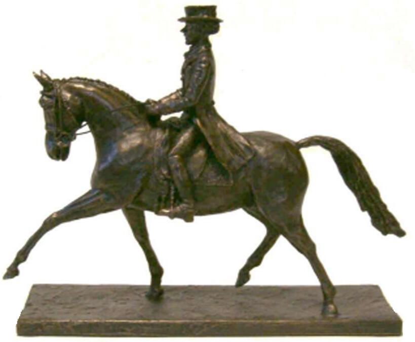 Tenax Beeld dressuurpaard met ruiter