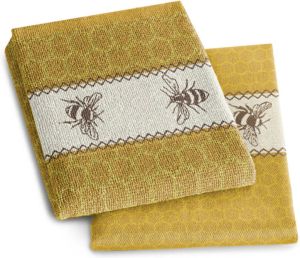 Thee- en keukendoek Bees Yellow