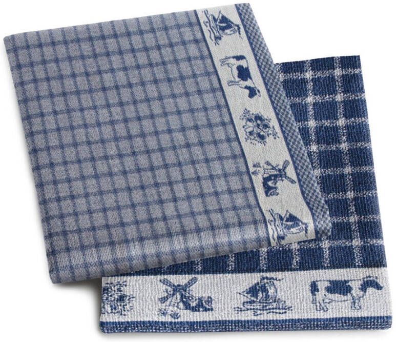 DDDDD thee- en keukendoek Dutchie Blue