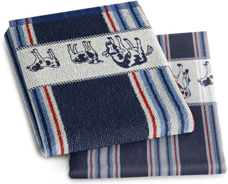 DDDDD Thee- en keukendoek Friesian Blue