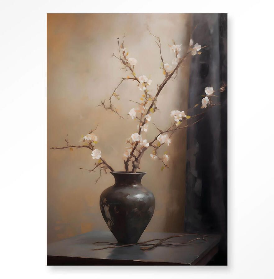Urban Cotton Wandkleed Light Blossom Vase 110x145 cm