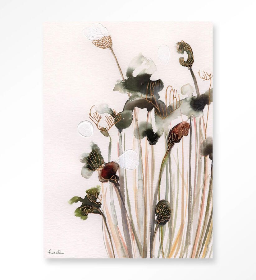 Urban Cotton Wandkleed Pastel Flowers 2110x145 cm