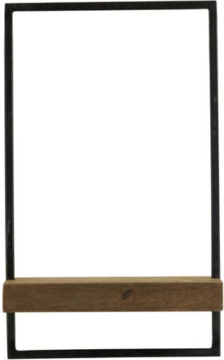 Wandplank Maddison hout donker bruin XS