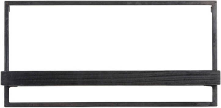 Wandplank Maddison hout mat zwart M