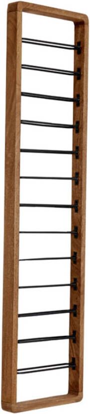 Wijnrek 13 flessen Sorrento hout bruin - Foto 2