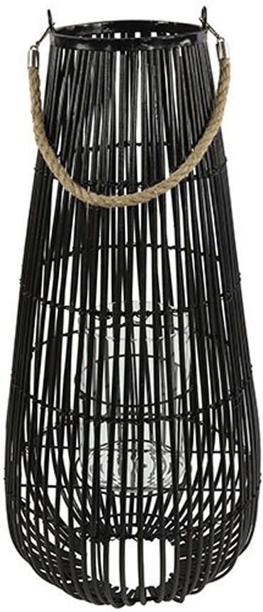 Windlicht Madia zwart L