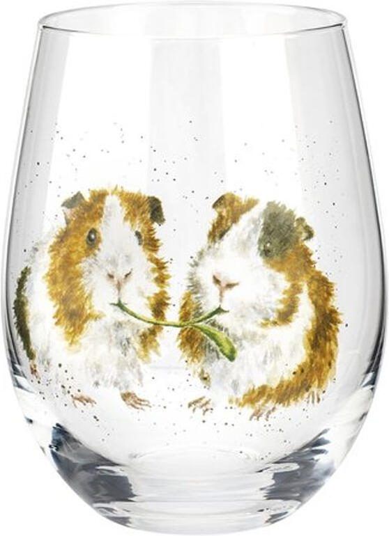 Wrendale design Glas guinea pig 550ml