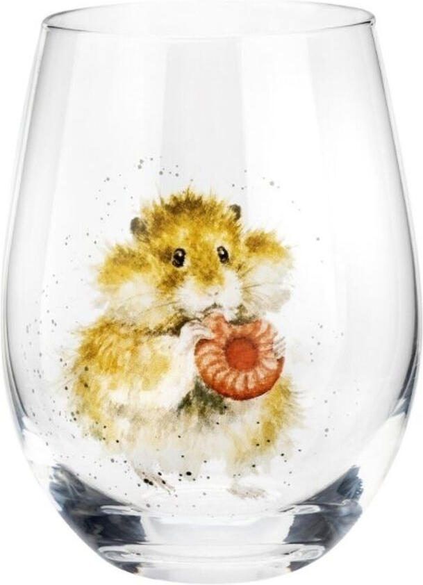 Wrendale design Glas Hamster 550ml