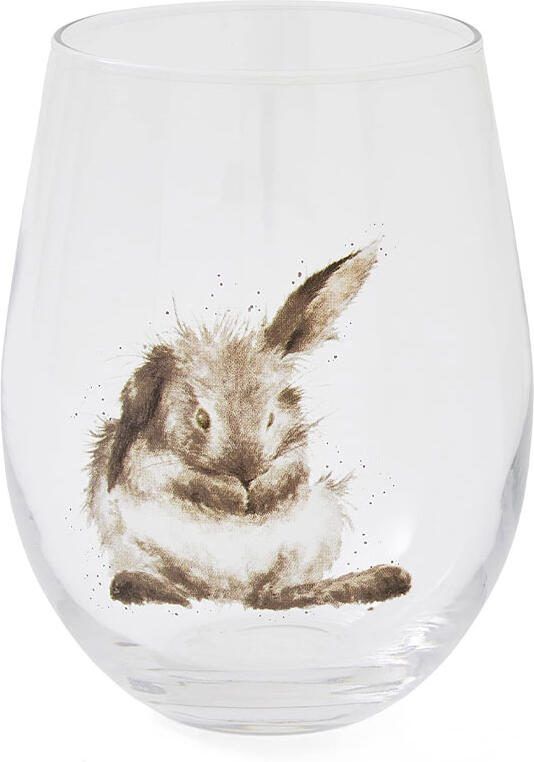 Wrendale design Glas Rabbit 550ml