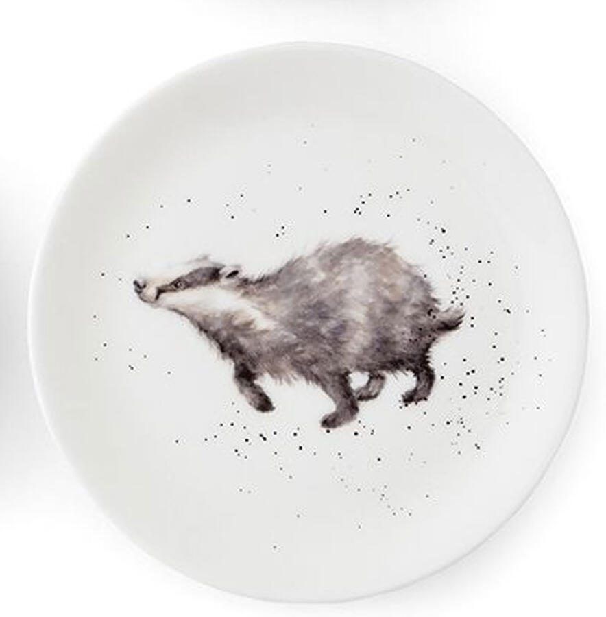 Wrendale design Lunch plate 21cm Badger