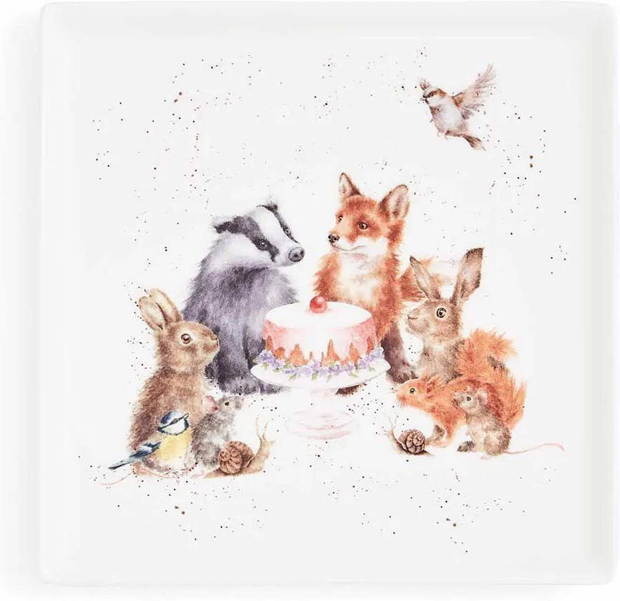 Wrendale design Wrendale Plate Square Woodland Party