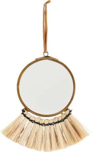 Madam Stoltz Spiegel 10x30cm met fringes *