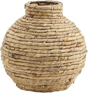 Madam Stoltz Vaas 30cm | Gevlochten Gras