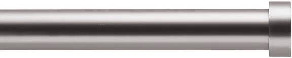 ACAZA Gordijnroede voor Gordijnen Uitschuifbare Gordijn Rail Stang van 125-240 cm Zilver