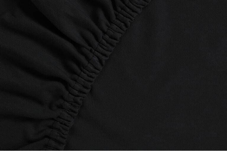 Ambiante Jersey Topper Hoeslaken 200x200|210 Zwart
