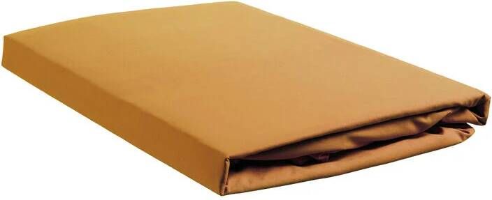 Ambiante Katoen Splittopper Hoeslaken 140x200 Oker