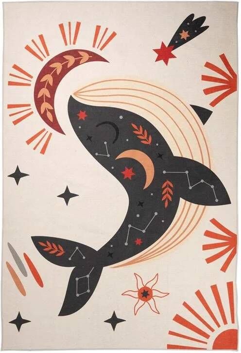 Amiah Kinderkleed walvis Happy Dreams Multicolor 80x150 cm