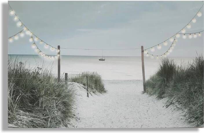 Art For the Home Strandwandeling LED Canvas 60x90 cm