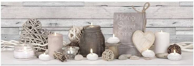 Art For the Home Sweet Cosy Home LED canvas 30x90 cm