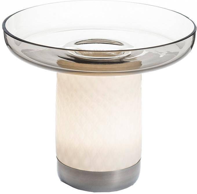 Artemide Bontà tafellamp met schaal LED oplaadbaar grijs