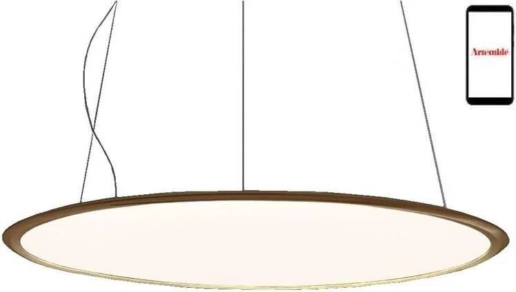 Artemide Discovery hanglamp Ø70 LED dimbaar via smartphone brons