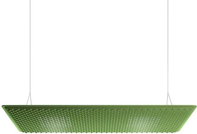 Artemide Eggboard Matrix akoestische hanglamp 160x80 groen