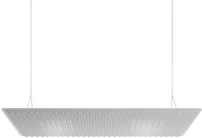 Artemide Eggboard Matrix akoestische hanglamp 160x80 wit