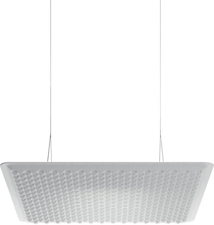 Artemide Eggboard Matrix akoestische hanglamp 80x80 wit