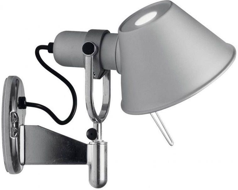 Artemide Tolomeo Faretto wandlamp retrofit met schakelaar