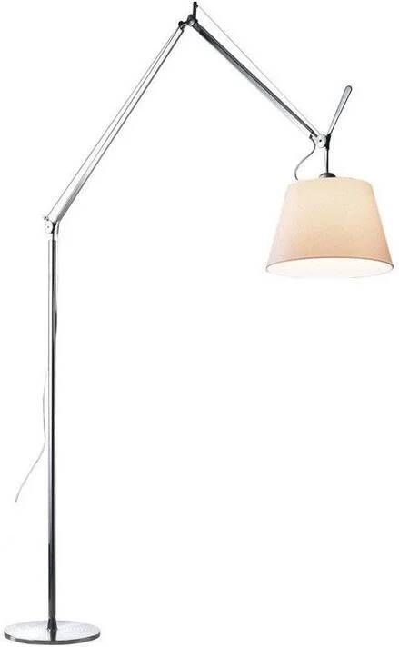 Artemide Tolomeo Mega Terra booglamp LED 3000K snoerdimmer alu