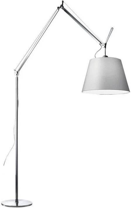 Artemide Tolomeo Mega Terra booglamp retrofit schakelaar alu grijs