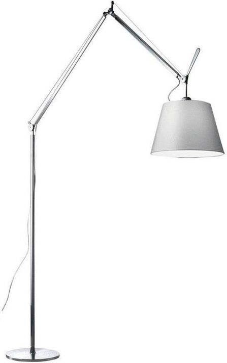 Artemide Tolomeo Mega Terra booglamp retrofit schakelaar alu grijs